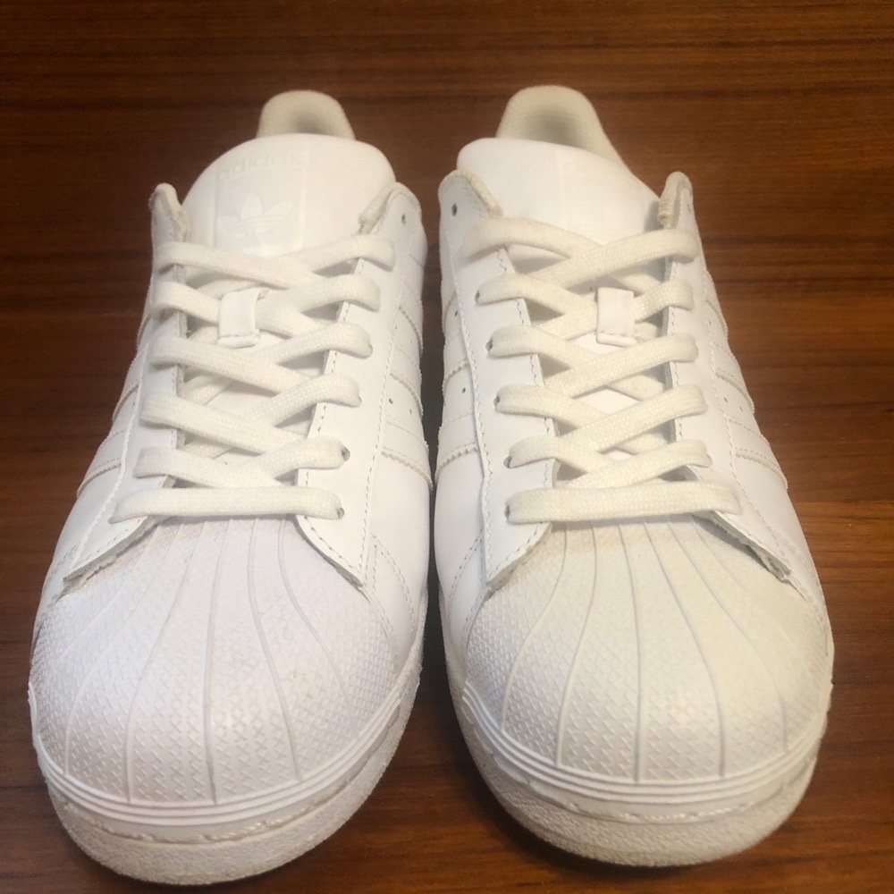 Adidas White Superstar Sneakers Iconic Shell Toe